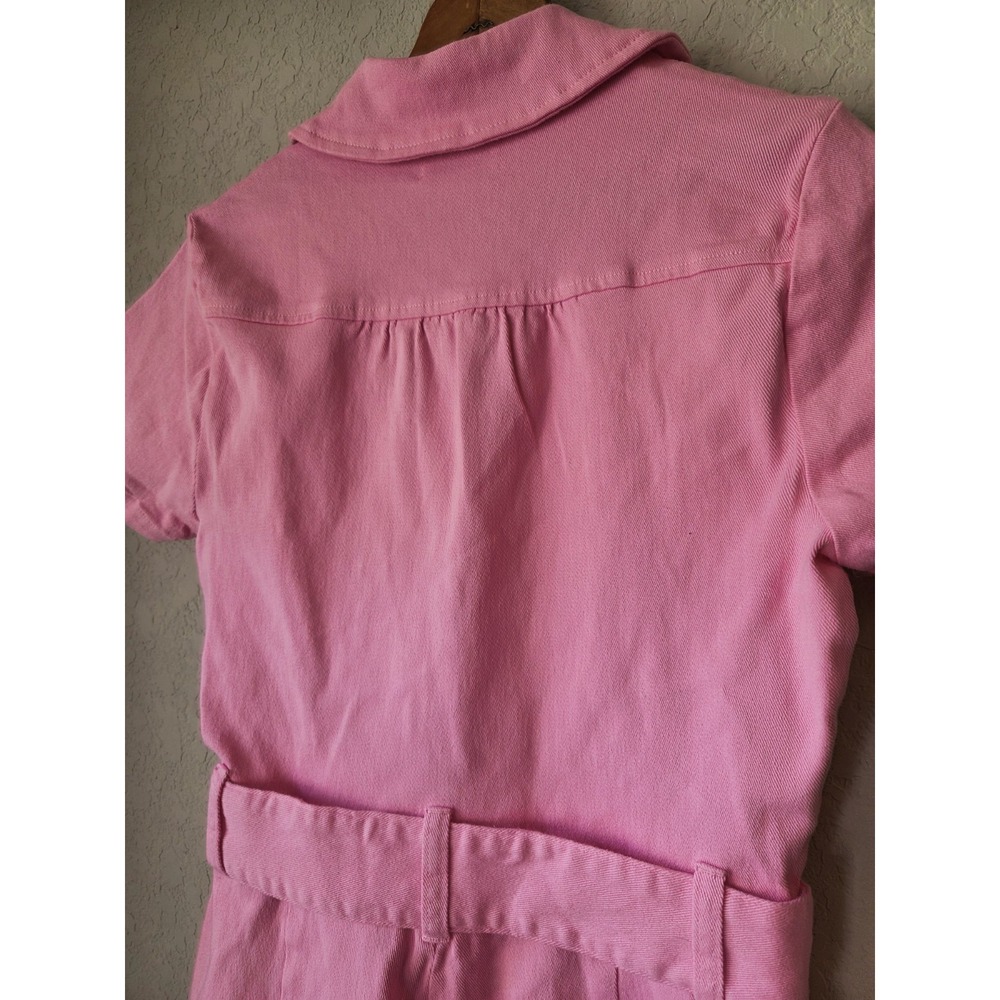 Show Me Your MuMu Pink Short Sleeve Belted Romper - Picture 6 of 6